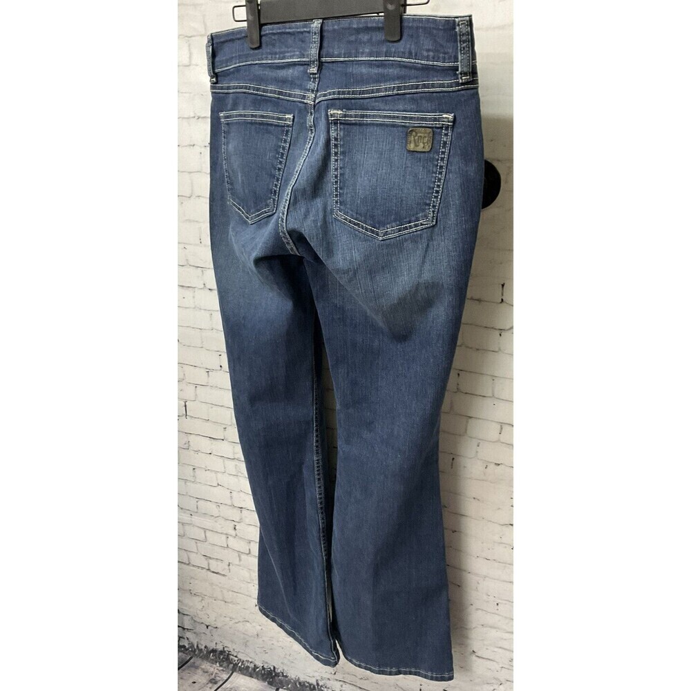 Wrangler Rock 47 Womens Jeans 29W 32L Flare Leg Blue Jeans Stretch Excellent E1 - Picture 9 of 10